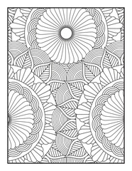 A Beautiful Floral Design for Stress Relief and Mindfulness. Perfect for Adults and Kids Alike, This Printable Artwork Offers a Creative Escape into Relaxation.