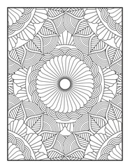 A Beautiful Floral Design for Stress Relief and Mindfulness. Perfect for Adults and Kids Alike, This Printable Artwork Offers a Creative Escape into Relaxation.