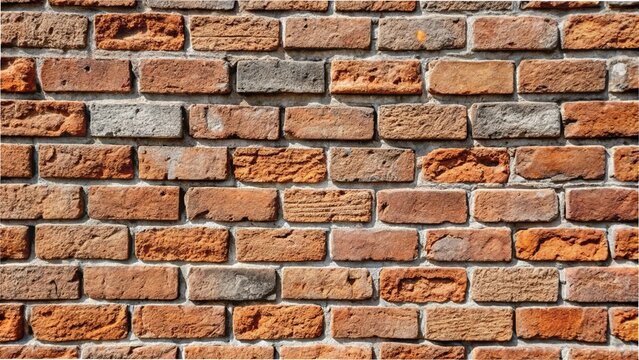 A brown brick wall featuring several bricks, creating a textured and rustic background