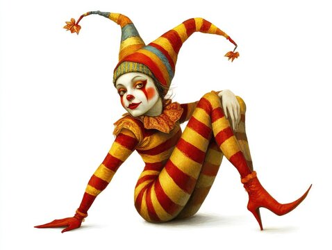 clown in a mask
