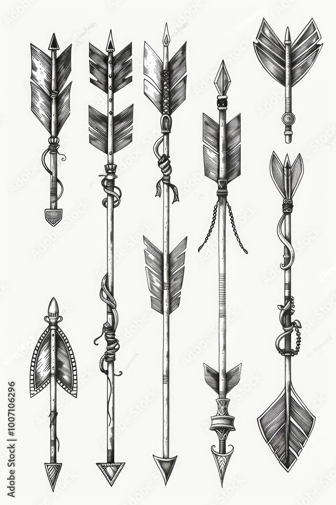 Poster image shows multiple types of arrows, useful for depicting direction or motion in various contexts