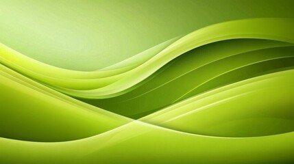 Obraz premium A smooth, green background with a curved design. This vector illustration could be used for websites, posters, or banners.