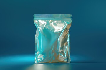 A bag of food sitting on a table
