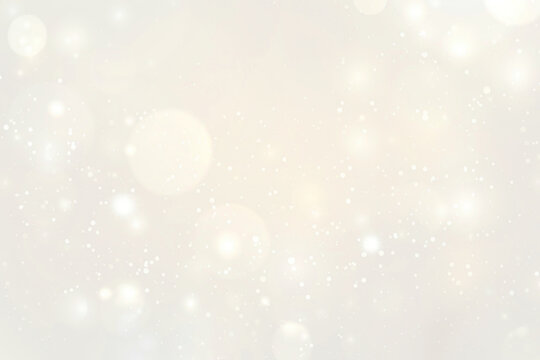 PNG Elegant beige background with white bokeh lights illustration sparkling backdrop.