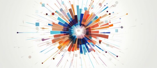 Abstract Colorful Geometric Design