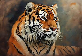 Naklejka premium tiger