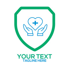 healthcare medical logo vector art illustration