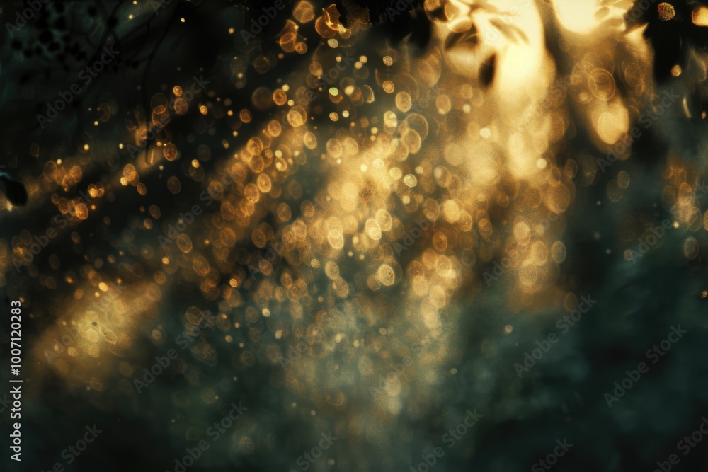 Aufkleber a close-up shot of a blurry tree trunk, ideal for use in editorial or design projects where a subtle