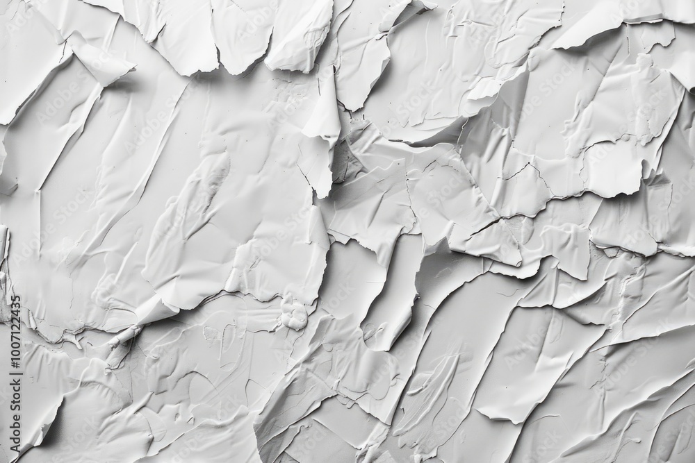 Poster a close-up of white paint on a wall, ideal for use in graphic design or as a background element