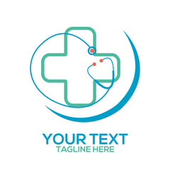 Fototapeta premium medical logo with symbol