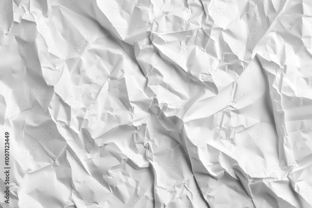 Poster a close-up of a sheet of white paper with subtle texture and folds