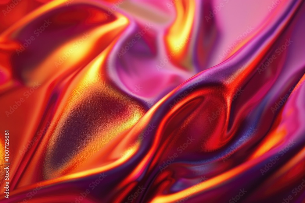 Poster close-up view of an abstract design with red and yellow colors