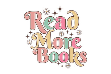 Book Lover SVG typography T shirt design