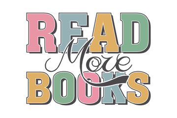 Book Lover SVG typography T shirt design