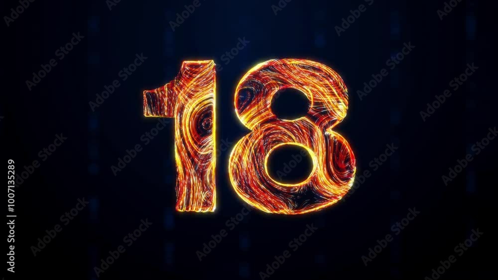 Poster a glowing 