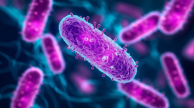 bacterium causing an infection