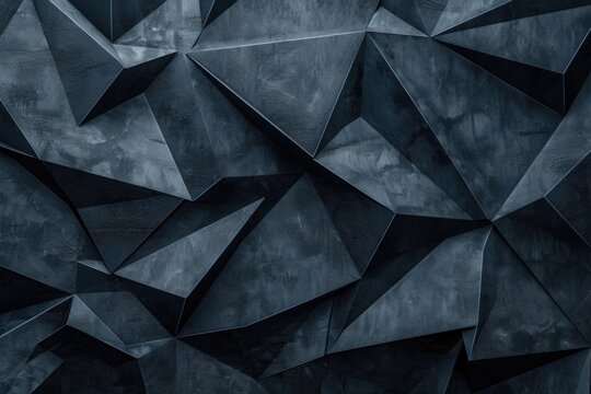 A collection of geometric shapes in monochrome tones
