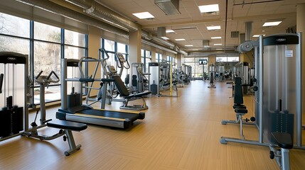 gym with state-of-the-art equipment