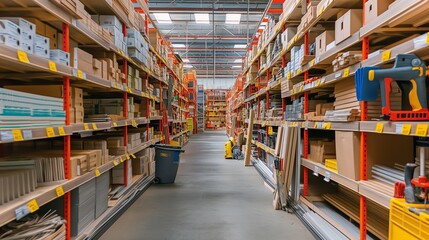 home improvement store with a variety of tools