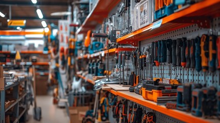 home improvement store with a variety of tools