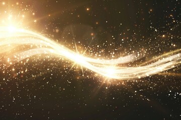 A single bright light shines on a dark black background, great for use in presentations or as a attention grabber