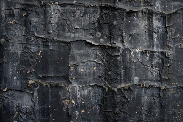 Fototapeta premium A close-up shot of a black wall with peeling paint, suitable for use in renovation or construction scenes