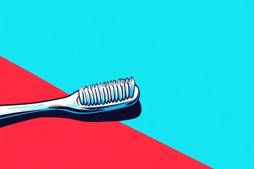 Dental care: toothbrush, toothpaste and accessories for cleanliness and fresh breath in your bathroom.
