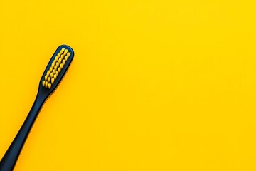 Light composition: hygiene products with a toothbrush for daily oral care and a healthy smile.