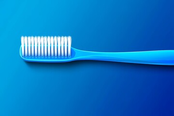Light composition: hygiene products with a toothbrush for daily oral care and a healthy smile.