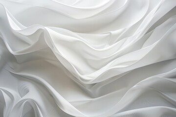 Obraz premium Close-up view of white fabric texture