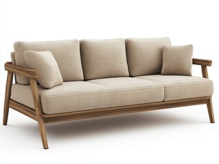 Obraz premium sofa isolated on white background