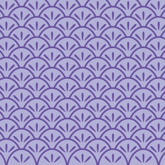 Asian background motif in oriental geometric style. Purple circle seamless pattern for wrapping, banner, fabric, texture. Japanese spring decorative ornament template. Vector eps pattern background