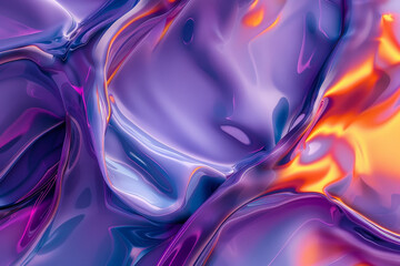Obraz premium A purple and orange fabric with a shiny, metallic texture