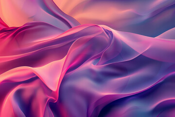 Obraz premium A purple and pink fabric with a wave pattern