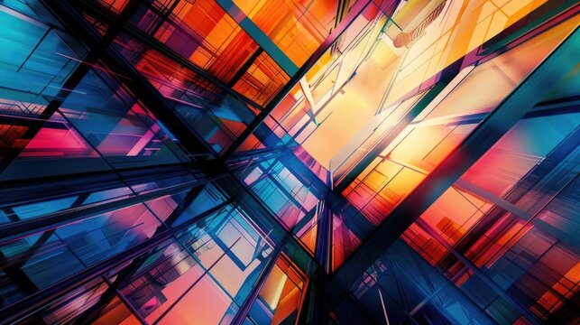 A contemporary architectural structure with numerous windows, suitable for use in real estate or urban planning contexts