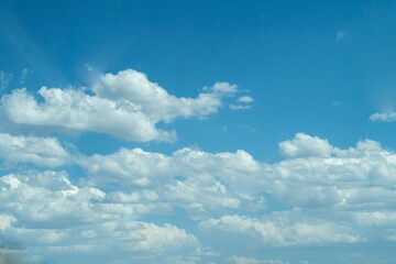 Blue sky with white clouds