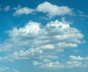 Blue sky with white clouds