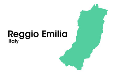 Obraz premium reggio emilia italy map