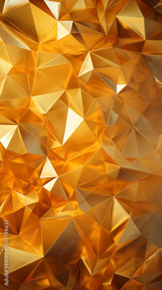 Poster a bright orange background with triangles and a sun shining on it. the image has a warm and inviting