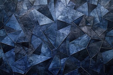 Fototapeta premium A detailed view of a textured blue and black wall, suitable for architectural or design use
