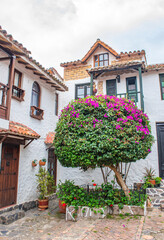 Colorful Colonial House in Pueblito Boyacense, Duitama, Colombia