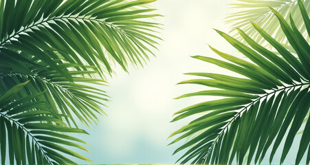 palm tree leaves