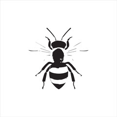 insect, animal, cartoon, fly, isolated, bug, vector, Bee Vector illustration  ,illustration, nature, white, macro, bee, black, beetle, spider, pest, wildlife, tattoo, wasp, cute, drawing, ant, wing, f