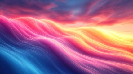 Fototapeta premium Abstract Landscape with Vibrant Colors