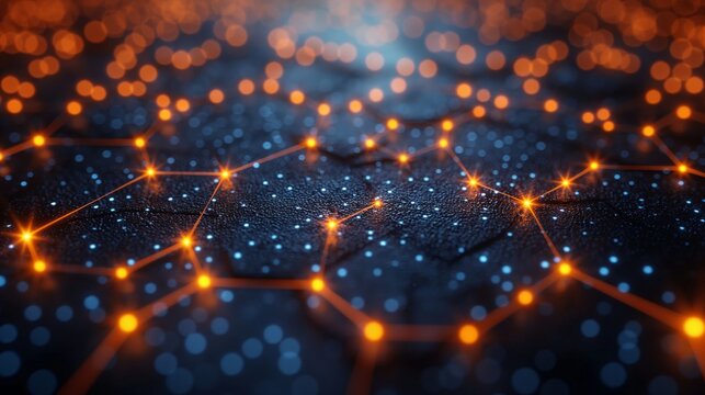 Blockchain-based supply chain ensuring transparency traceability modern technology. AI generated