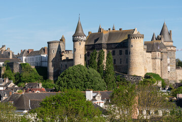 The medieval castle of the city of Vitré (Vitre, Ille-et-Vilaine, Bretagne, France)