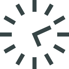 Time hour black icon. Clock line symbol