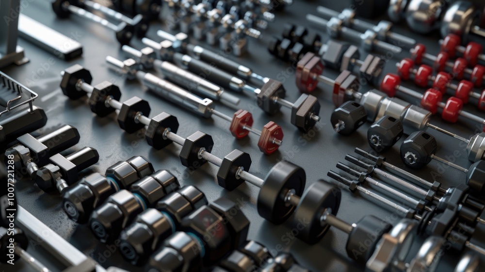 Aufkleber tools and equipment on a worktable with various uses