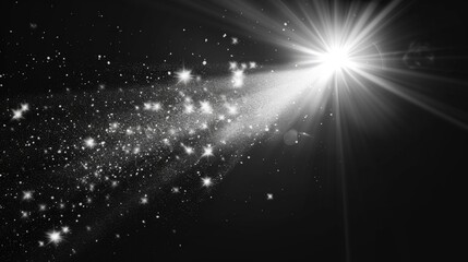 A dramatic starburst in monochrome, great for backgrounds or adding texture to designs