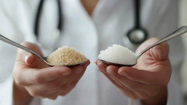 Artificial Sweeteners Low-Calorie Sugar Substitutes for Healthier lifestyle. Concept Healthier Eating Choices, Low-Calorie Alternatives, Artificial Sweeteners, Sugar Substitutes, Diet Options